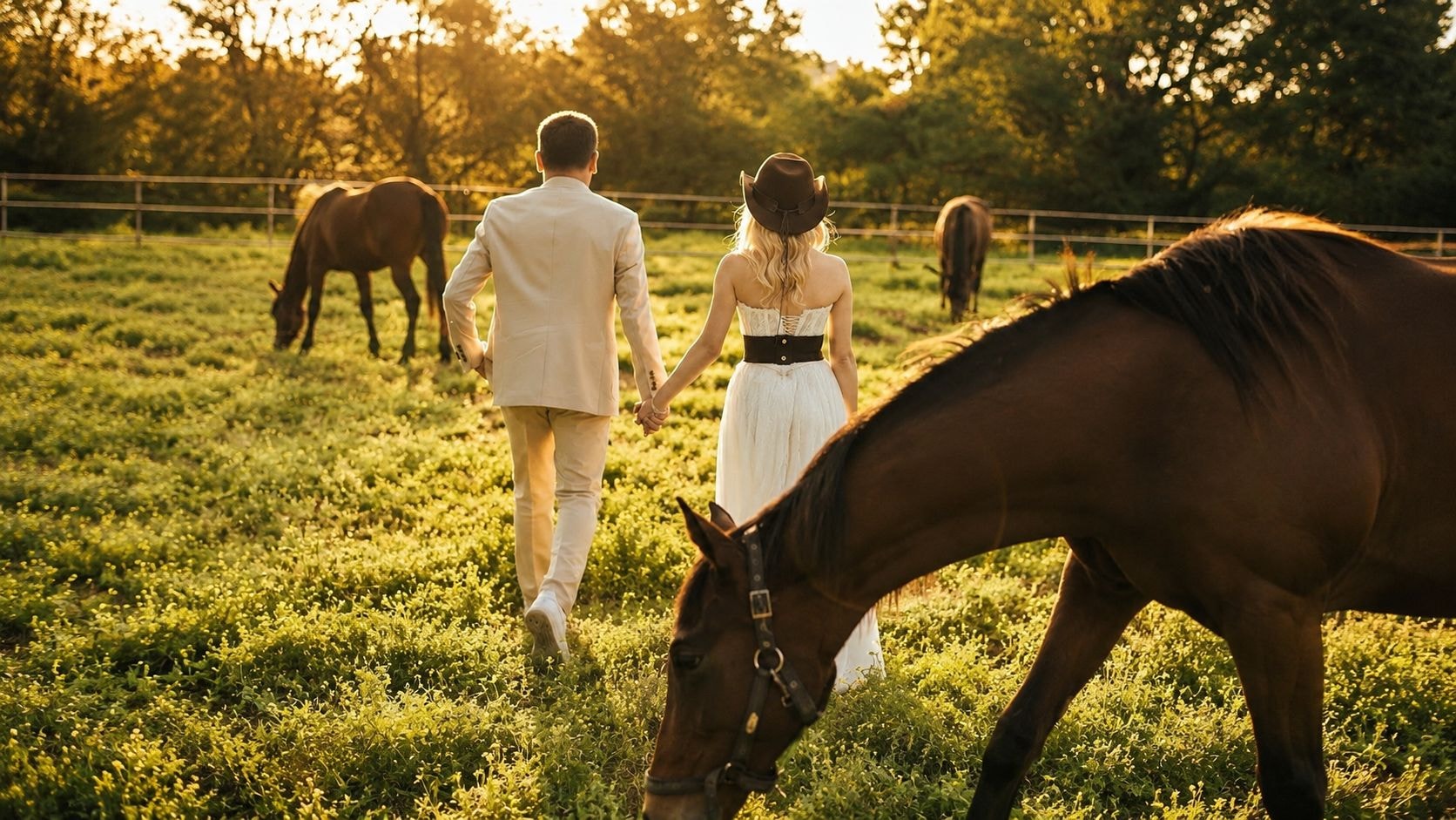 Paar beim After-Wedding Shooting in Österreich